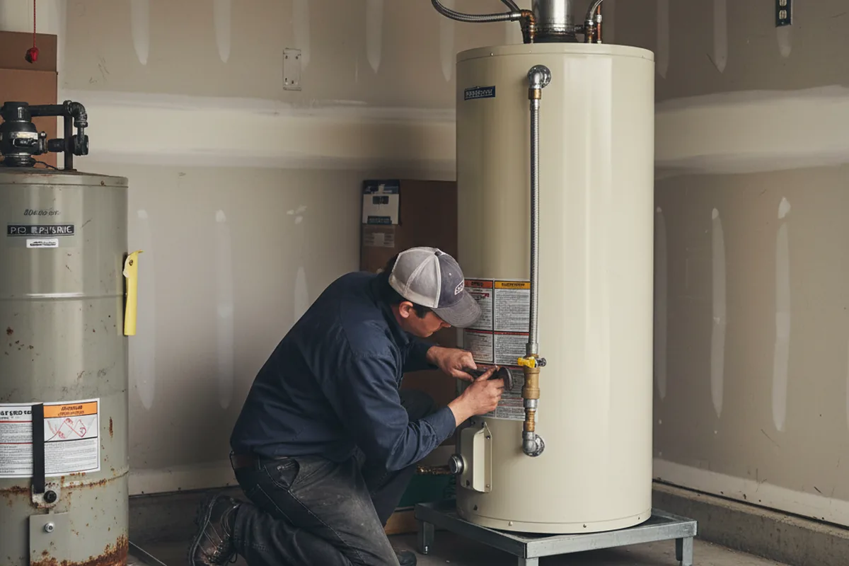 Water heater and shutoff valve replacement in Russellton
